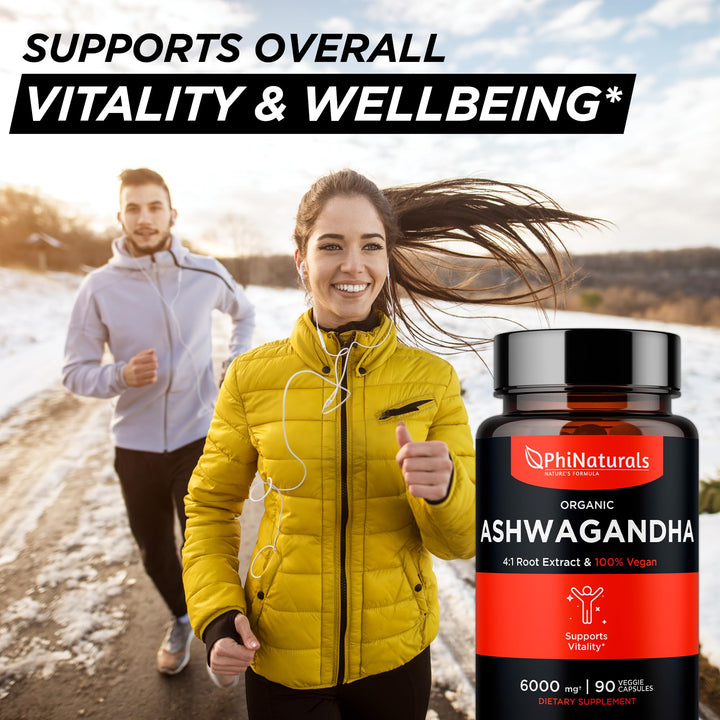 Ashwagandha Root Extract Capsules (Organic) Equivalent 