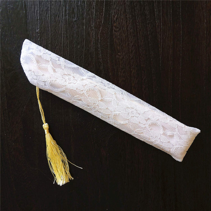 8.3 Japanese Chinese fan white lace fan hand fans for women,folding fan handheld for wedding