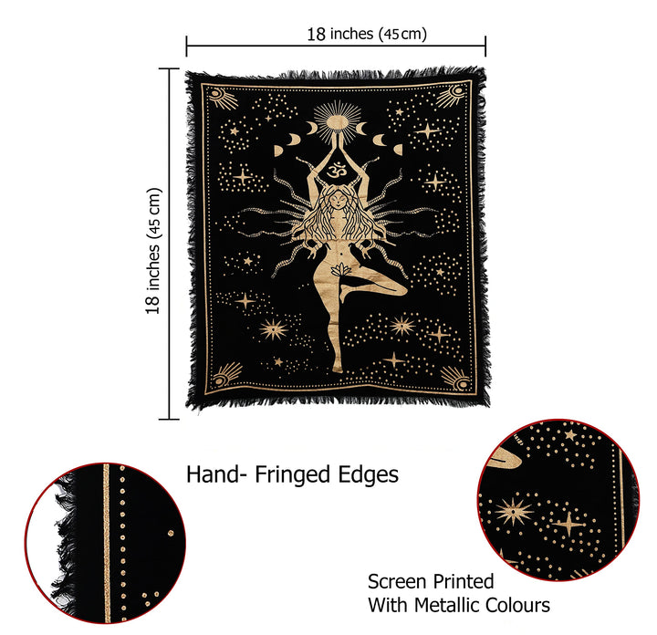 Witchcraft Supplies Tarot Spread Alter Cloth Triple Goddess Altar