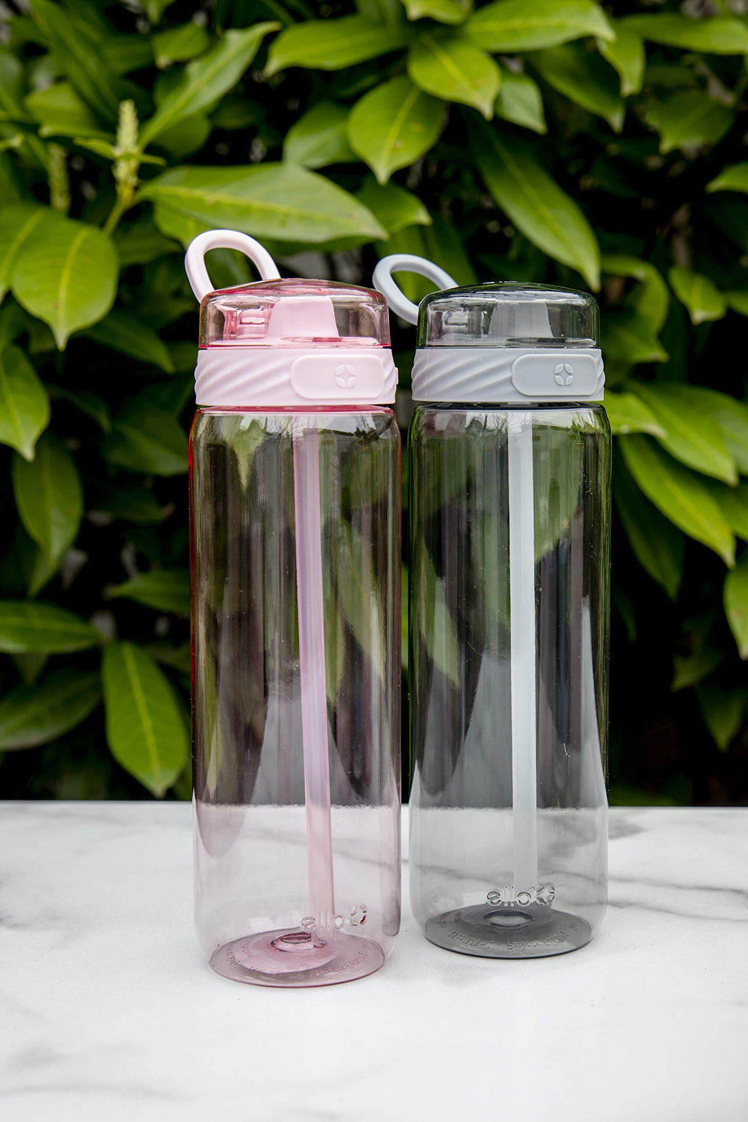 Cooper BPA-Free Tritan Plastic Water Bottle with Silicone Straw, 28 oz (Pink Cashmere)