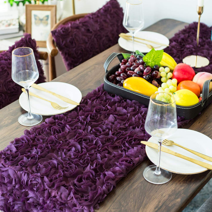 Table Runner CaliTime 14 X 72 Inches Solid 3D Stereo Ch