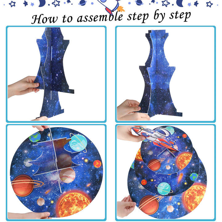 Nuenen Outer Space Cupcake Stand 3 Tier Outer Space Par