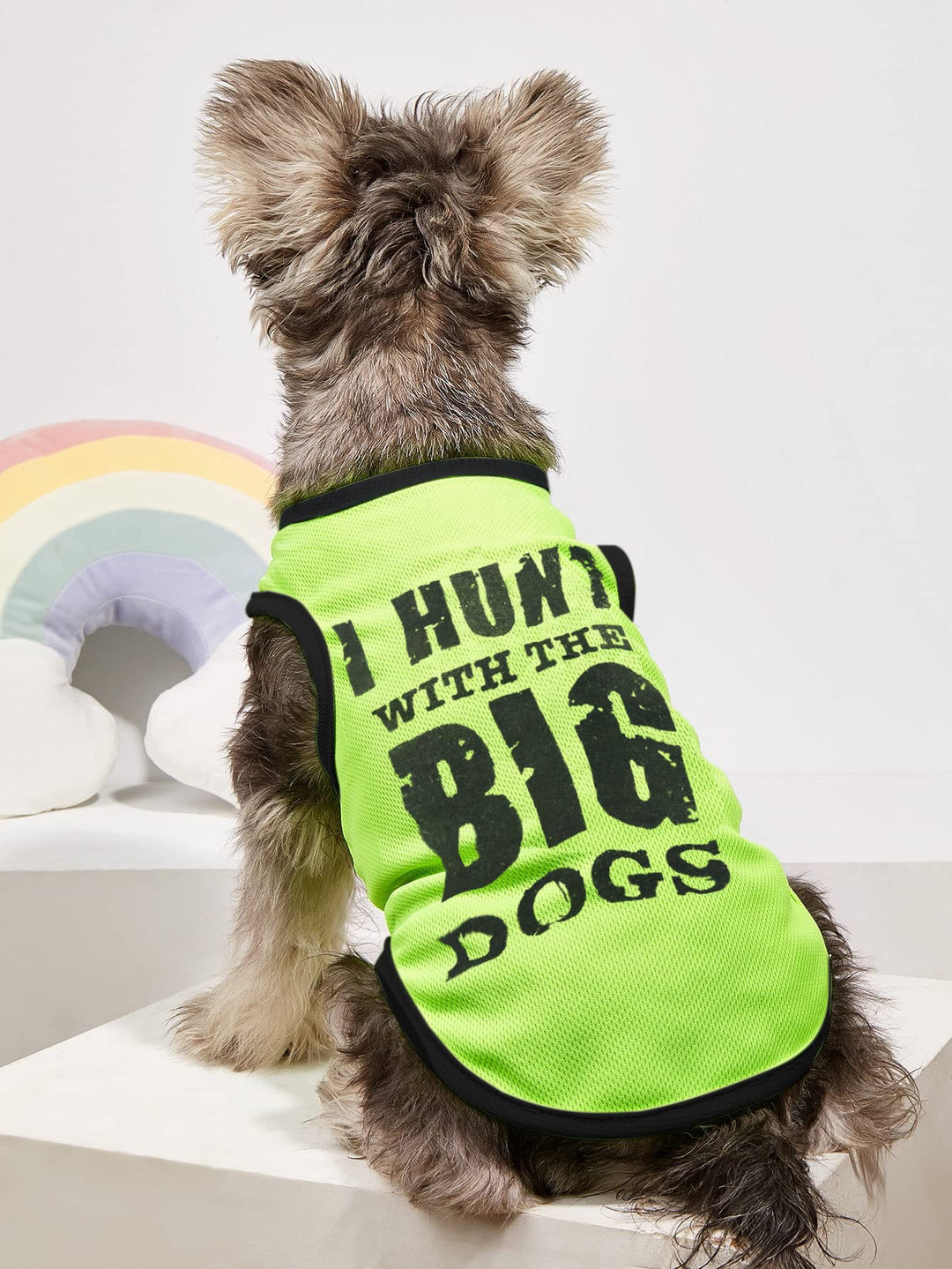 6 Pieces Small Puppy Shirts for Boy Dog Clothes Pet Dogs T Shirt Chihuahua Clothes Cat Shirts Pet Boys Tshirts for Small Dogs Boy T-Shirt Cat Vest Apparel