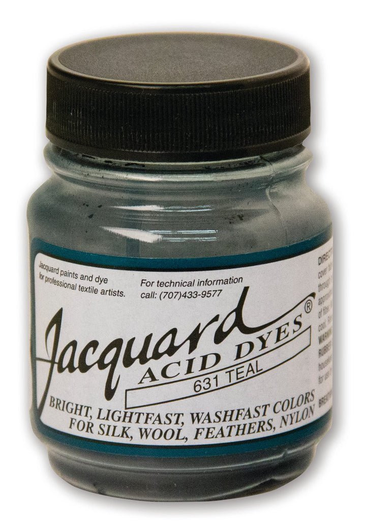 Jacquard Acid Dye - Teal - 1/2 Oz Net Wt - Acid Dye for