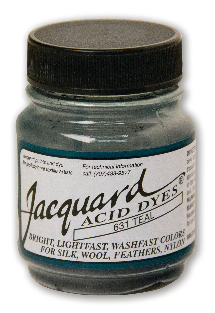 Jacquard Acid Dye - Teal - 1/2 Oz Net Wt - Acid Dye for