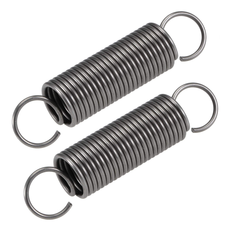 Compression Spring,20mm OD,2mm Wire Size,157.5mm Extended Length,90mm Free Length,Spring Steel,17.3Lbs Load Capacity,Grey 2pcs