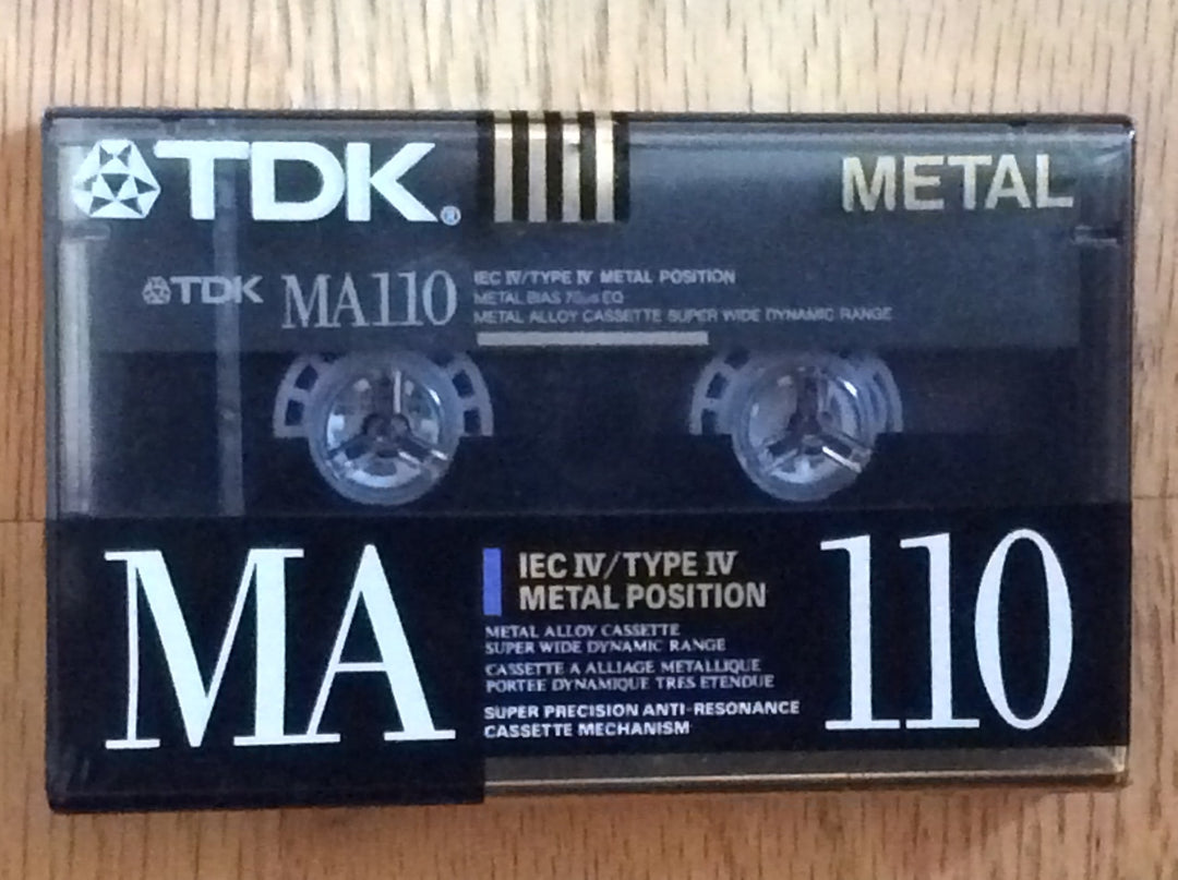 MA110 Metal Biased Metal Alloy 110 Minutes Cassette Tape
