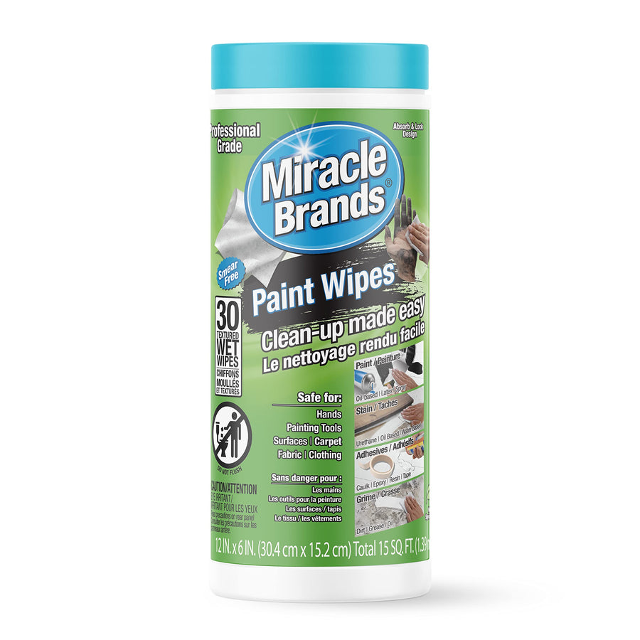 Professional Cleaning Wipes for Paint Cleanup (30-Count