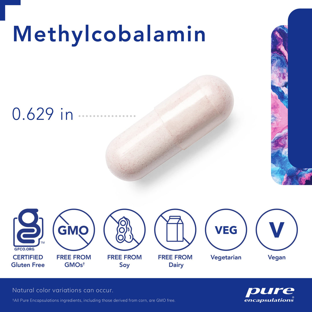 Methylcobalamin 1,000 mcg - Vitamin B12 Supplement to Support Memory &amp; Nerve Health - Premium Vitamin B12 Capsules - 180 Capsules