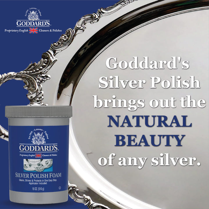 Goddard’s Silver Polish Foam – Silver Jewelry Cleaner f