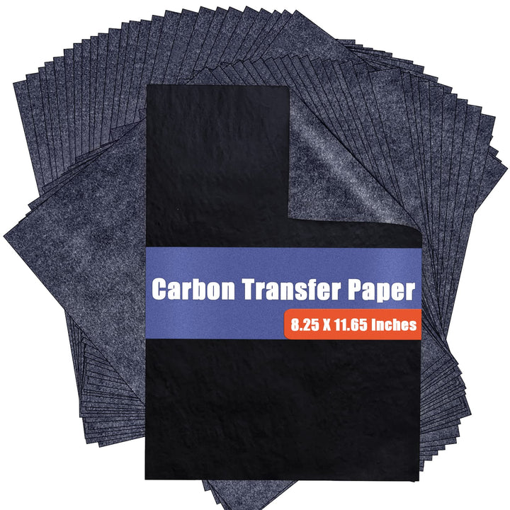 PSLER 60 PCS Sheets Carbon Paper Sheets, Carbon Copy Paper for DIY Woodworking, Paper, Canvas and Other Art Craft Surfaces(A4 Size)