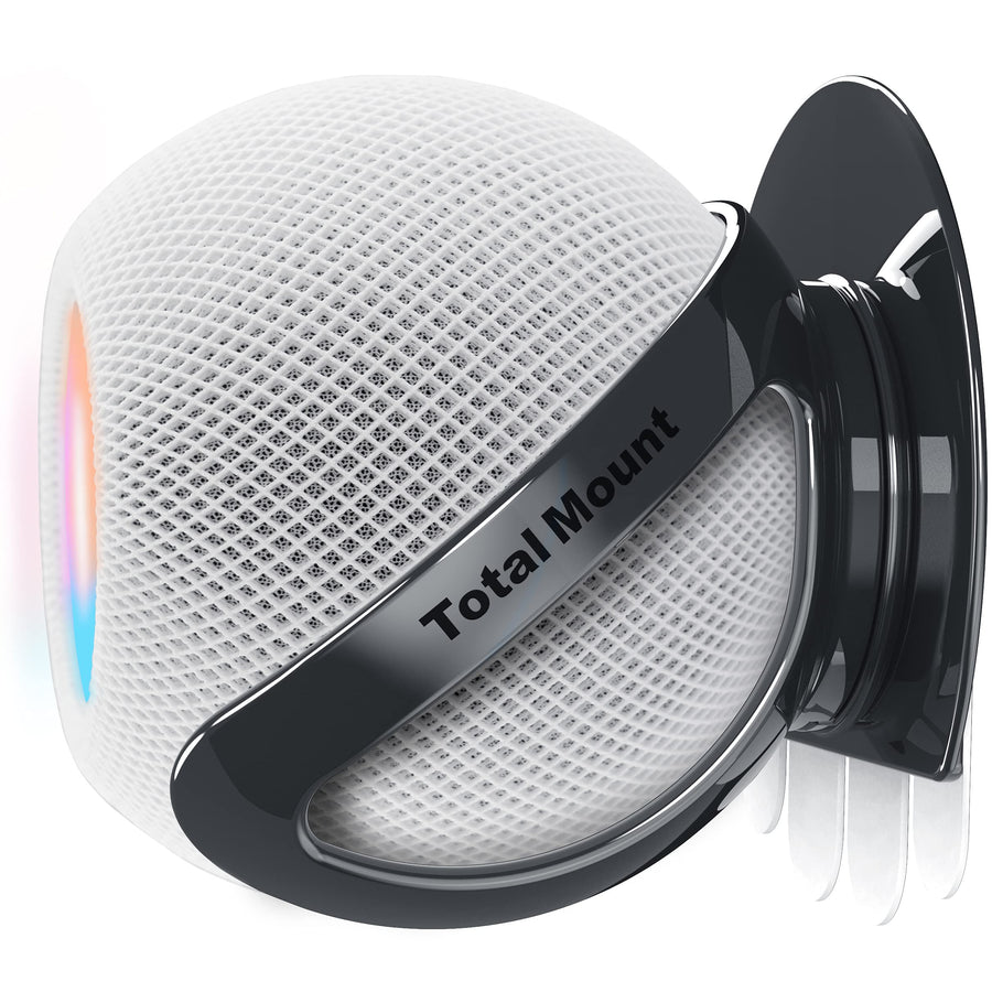 Compatible with HomePod Mini – Hole-Free Design Eliminates The Need to Drill Holes in Your Wall (Premium Black – Hole-Free Mount)