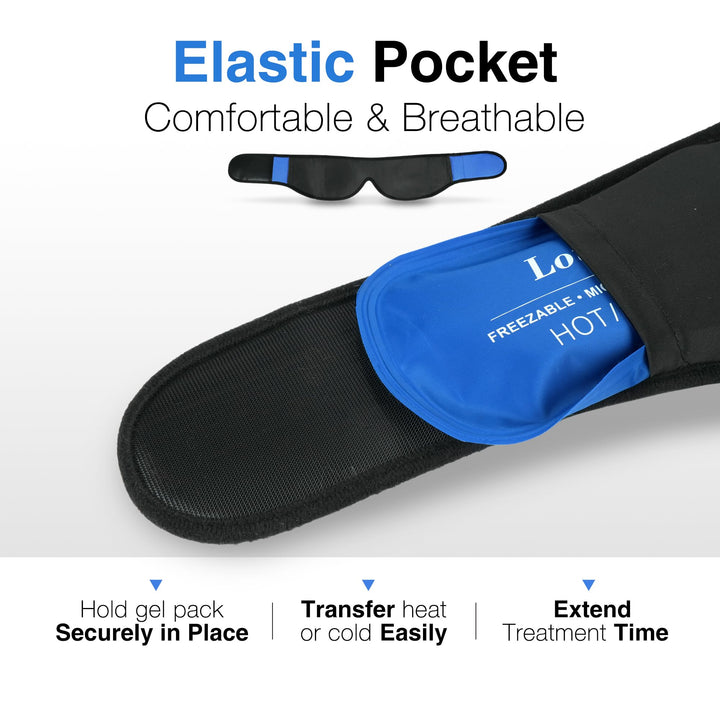 LotFancy Face Ice Pack Wrap for TMJ, Wisdom Teeth, with