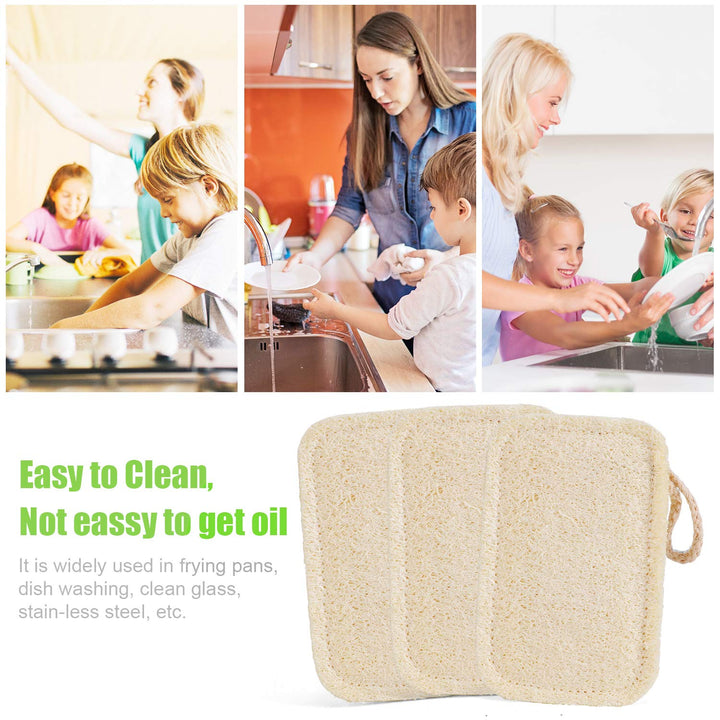 Natural Sponges for Dishes, Loofah Dish Sponges Eco-Fri