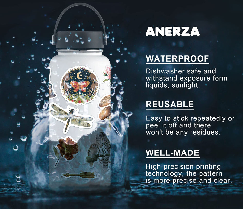 ANERZA 300 PCS Vintage Stickers, Aesthetic Stickers for