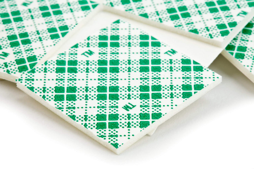 Indoor Double-Sided Mounting Squares 111H-SQ-48, 1 in x 1 in 48/pk