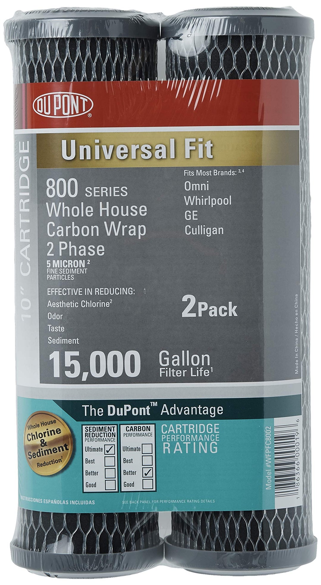 WFPFC3002 Universal Whole House Pleated Poly Cartridge, 2-Pack