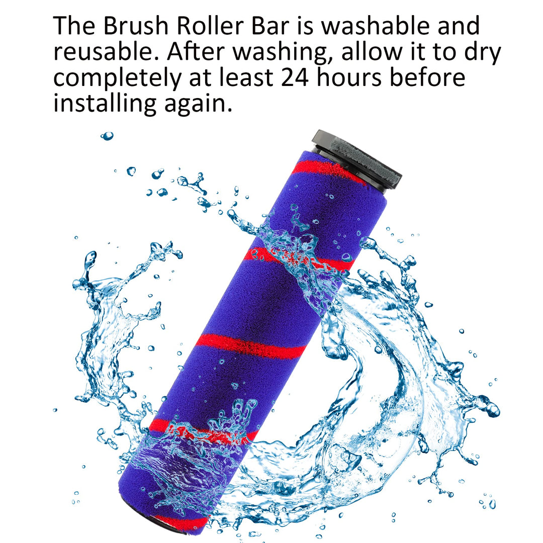 Quick-Release Soft Roller Cleaner Head Accessory Replacement with LED Indicator for Dyson V7 V8 V10 V11 V15 SV10 SV11 Cordless Vacuum Cleaner