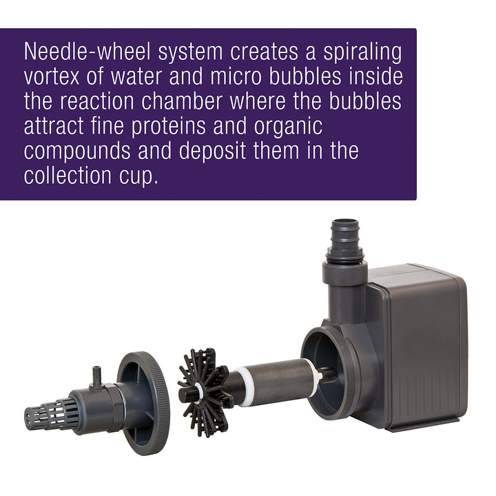 Aquarium Fish Tank Marine Salt Water Super Protein Skimmer with Pump, For up to 65 Gallons