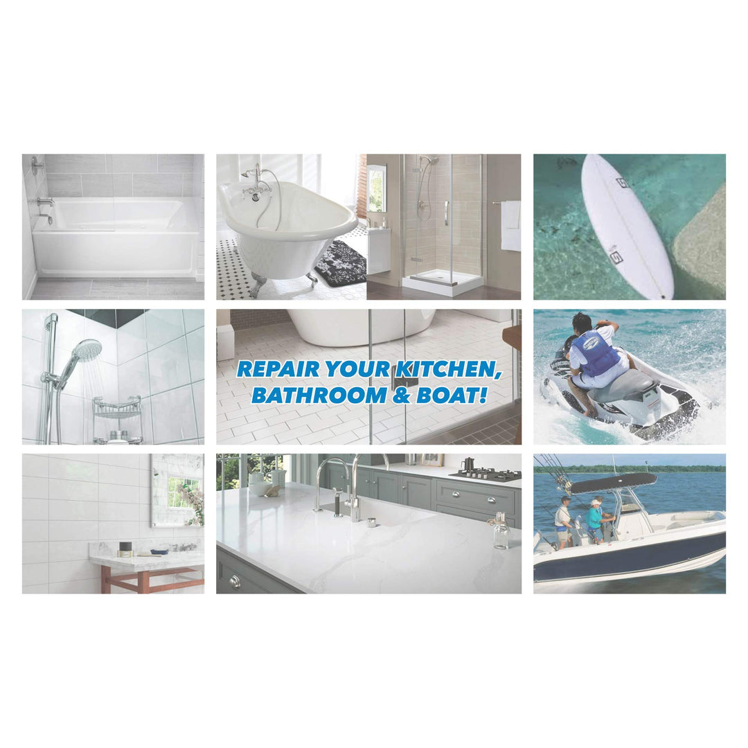 58-204 Tub and Shower Repair Kit Sealers, White