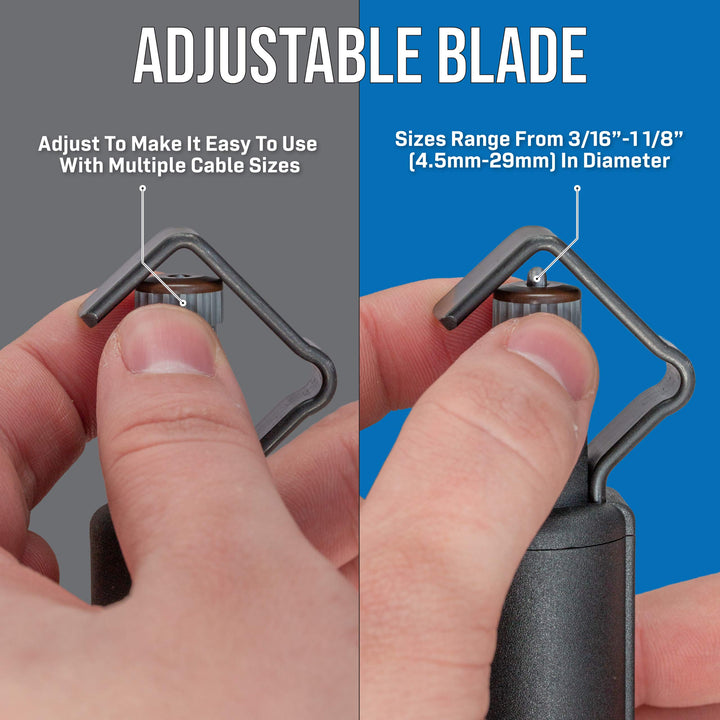 Jonard Tools CST-1900 Round Cable Stripper for Fast and Precise Jacket Removal, 3/16 to 1 1/8 Diameter, Cable Strip &amp; Ring Tool, Original version