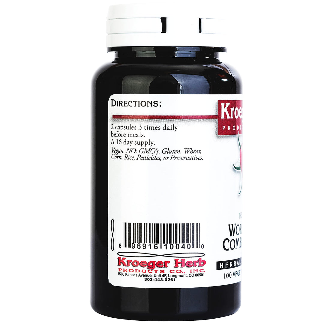 2 Pack -Kroeger Wormwood Combination, 100 V-Cap