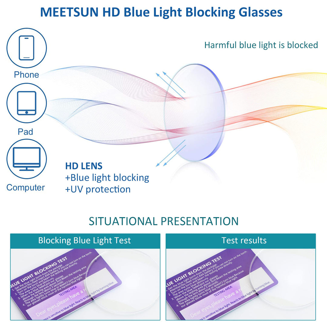 VisionGlobal Blue Light Blocking Glasses for Women/Men,