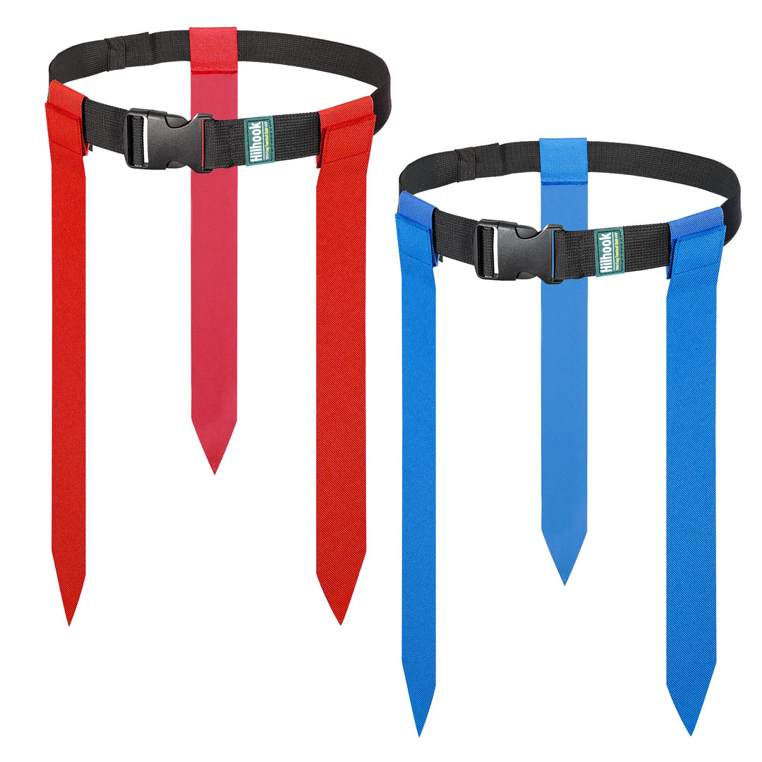 Flag Football Belts, 10 Player Adjustable Flag Football Set with 30 Flags for Youth and Adults Training Equipment