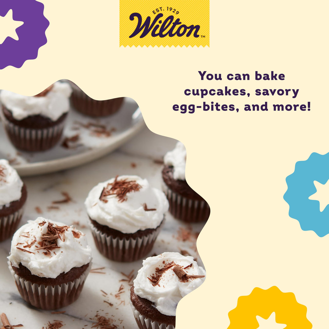 Perfect Results Premium Non-Stick Pan 24-Cup Mini Muffin Tin, Steel, Silver