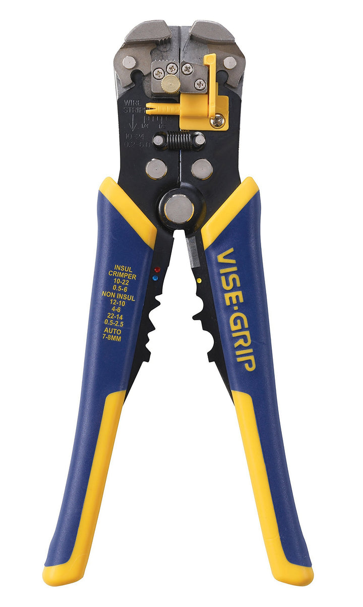 VISE-GRIP Wire Stripper, 2 inch Jaw, Cuts 10-24 AWG, ProTouch Grip for Maximum Comfort (2078300)