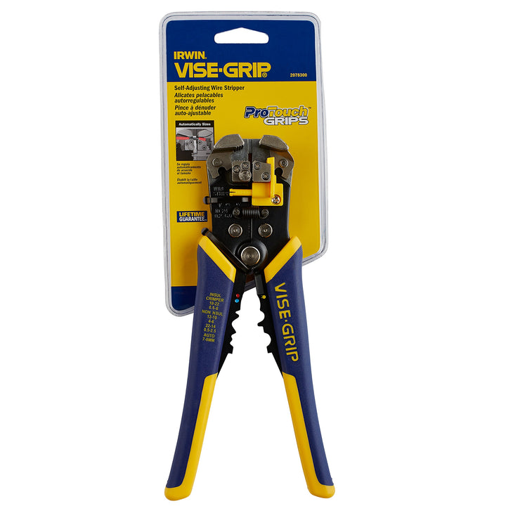VISE-GRIP Wire Stripper, 2 inch Jaw, Cuts 10-24 AWG, ProTouch Grip for Maximum Comfort (2078300)