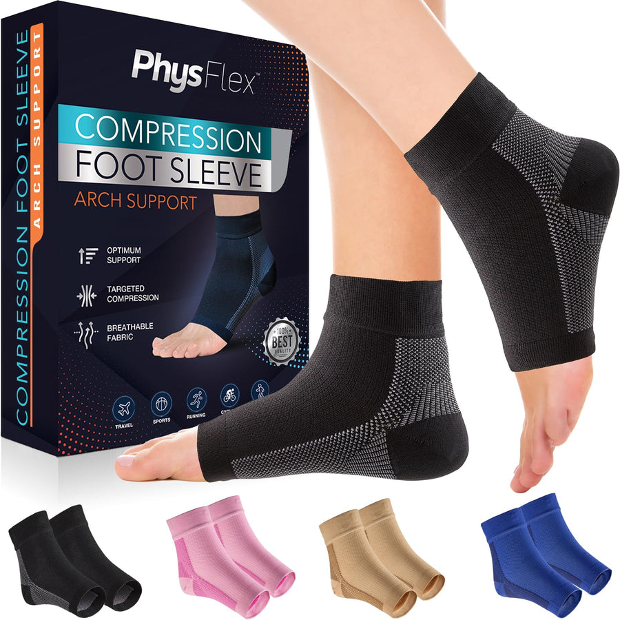 PhysFlex Compression Socks for Plantar Fasciitis, Achil