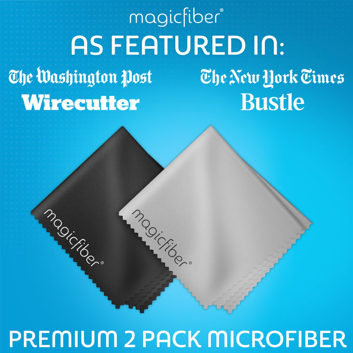 MagicFiber Microfiber Cleaning Cloths, 2 Pack - Premium
