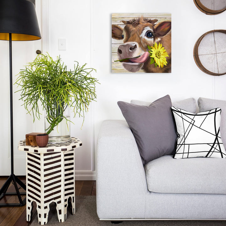 Cow Pictures Wall Decor Country Farmhouse Canvas Wall A