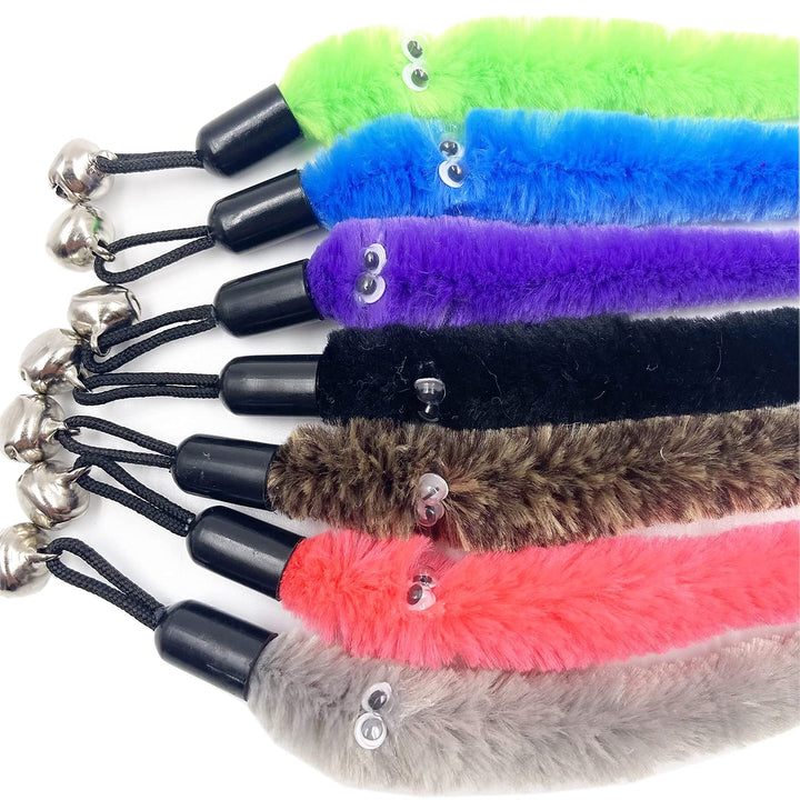 Cat Worm Toy Refills Cat Wand Replacement Worms, 12 PCS Cat Worms Refill, Cat Wand Attachments Worm for Cat Toys