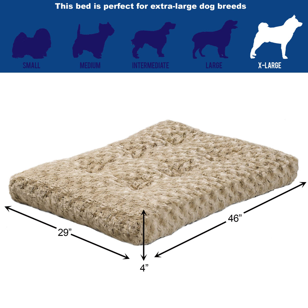 Deluxe Dog Beds | Super Plush Dog & Cat Beds Ideal for Dog Crates | Machine Wash & Dryer Friendly, 1-Year Warranty
