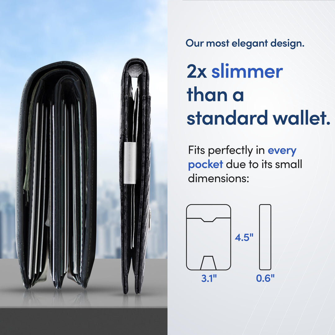AirTag* Wallet Mens Wallet with Money Clip Air Tag Wallet Card Holder RFID Blocking Bifold Gifts for Men