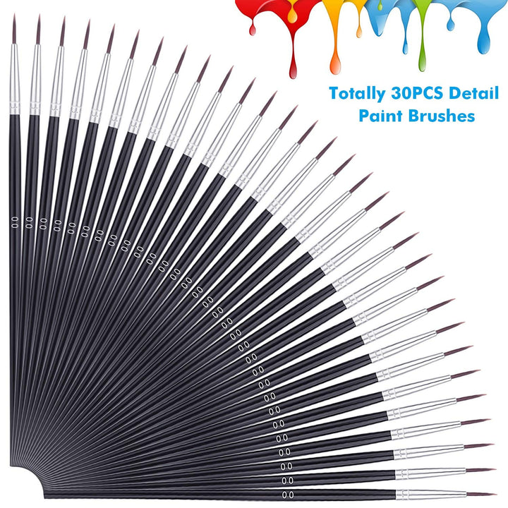 Miniature Detail Paint Brushes, Anezus 30 Pcs Paintbrus