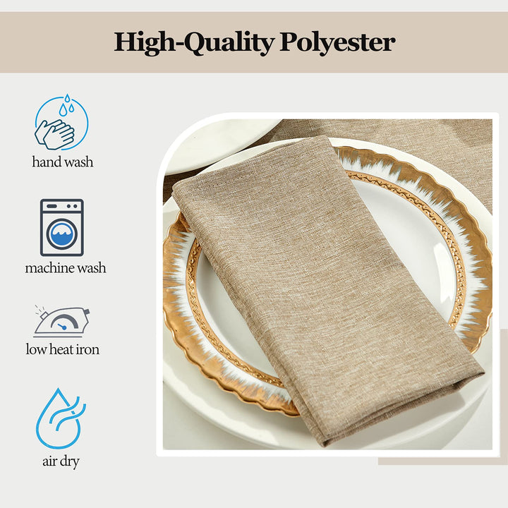 Mebakuk Cloth Napkins Set of 12, Premium 17 x 17 Inch S
