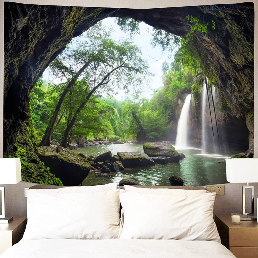 Showutheworld Green Nature Landscape Tapestry Rainfores
