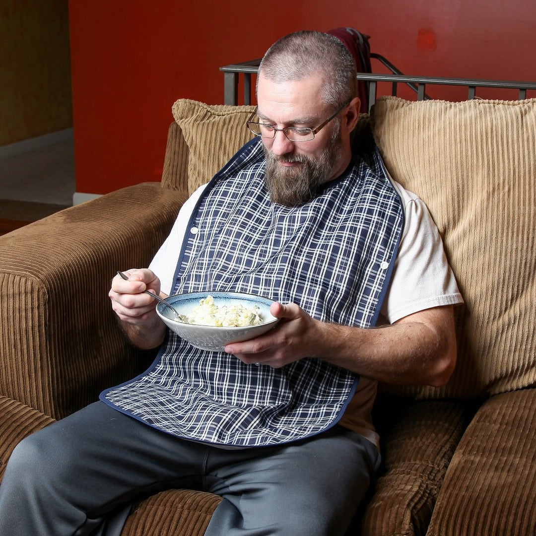 Home-X - Adult Bib Waterproof Mealtime Protector, Guara