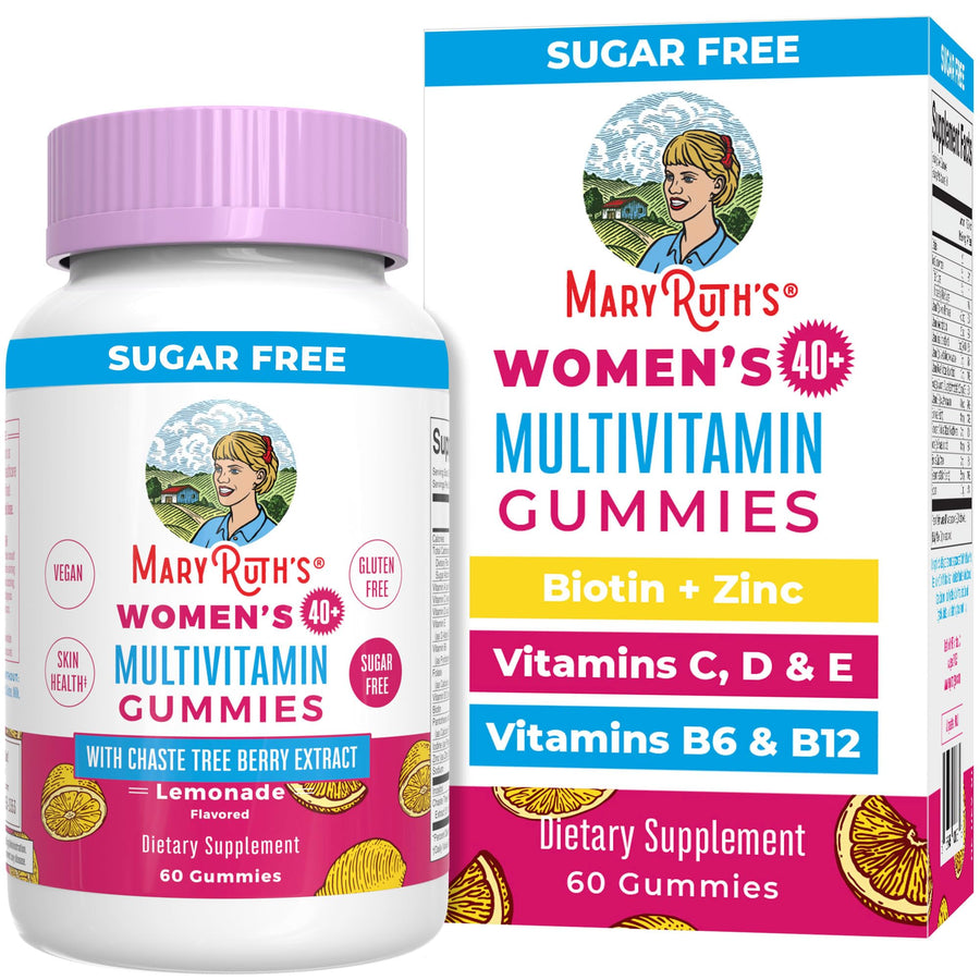, Sugar Free, Vegan Vitamin Gummy, Immune Support Daily Multivitamin + Chasteberry, Hair, Skin and Nail for Women, 60 Count, Pack of 1