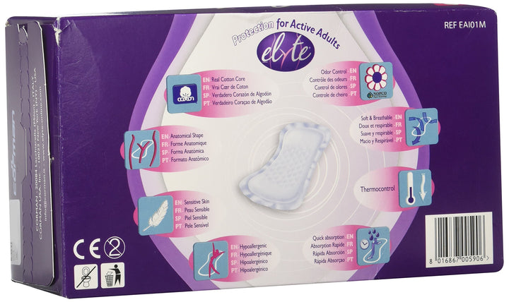 Elyte Light Cotton Incontinence Pads - Mini - 4 in x 8 