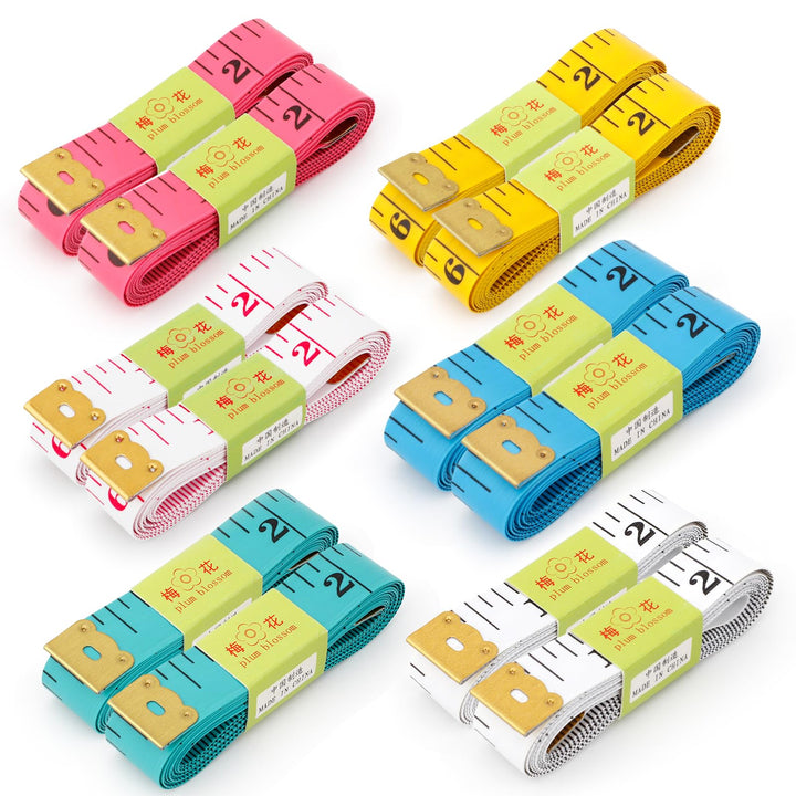 60 inches Double Scale Soft Tape Measure Flexible Measuring Tape Ruler Weight Loss Medical Body Measurement Sewing Tailor Dressmaker Cloth Ruler with Accurate Measurements(150cm/60inch)