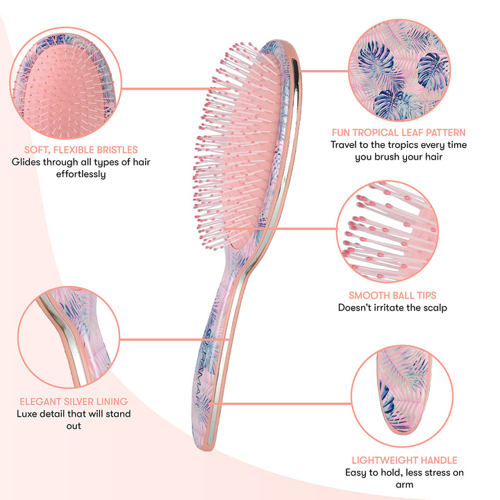 Framar Flowers Wet Detangler Brush – Brushes for Hair, 