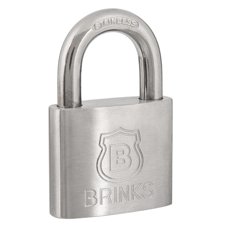 - 50mm Commercial Solid Stainless Steel Keyed Padlock - Stainless Steel Body with Stainless Steel Shackle
