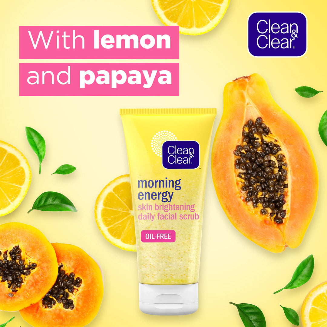 Clean &amp; Clear Morning Energy Skin Brightening Oil-Free Daily Facial Scrub, 150 ml