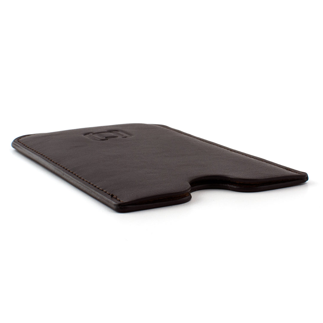 Executive Sleeve for iPhone 11 Pro Max, XS Max, 8 Plus, 7 Plus, 6/6S+ (6.5 Models): Synthetic/Vegan Leather with Microfiber Lining, Slim, Simple, Slip-on Case [Dark Brown]