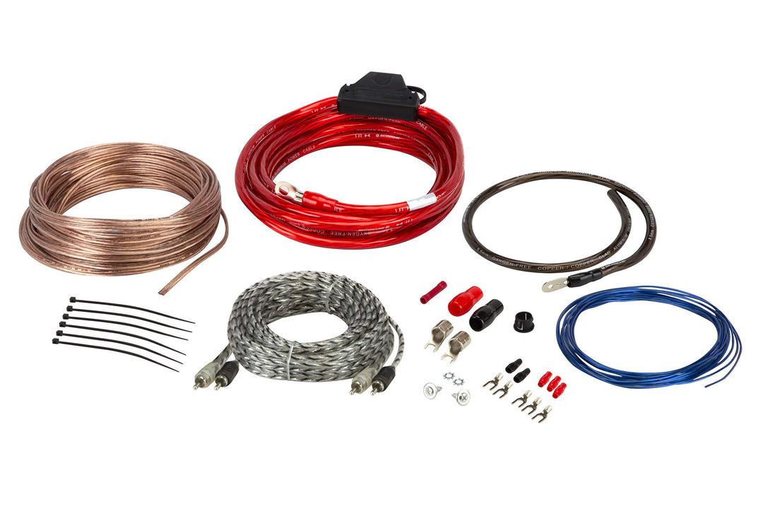 Install Centric ICAK44 True 4 Gauge Hybrid OFC 4-Channel High Current Amplifier Wiring Kit Complete Car Amp Kit Twisted Pair Audio Cables, In-Line Fuse Holder