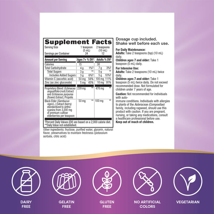 Nature&#39;s Way, Sambucus Immune Syrup Elderberry,